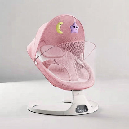 Moka BabySwing – Elektrische Babyschaukel mit 5 Schaukelstufen, Bluetooth-Musik & Timer